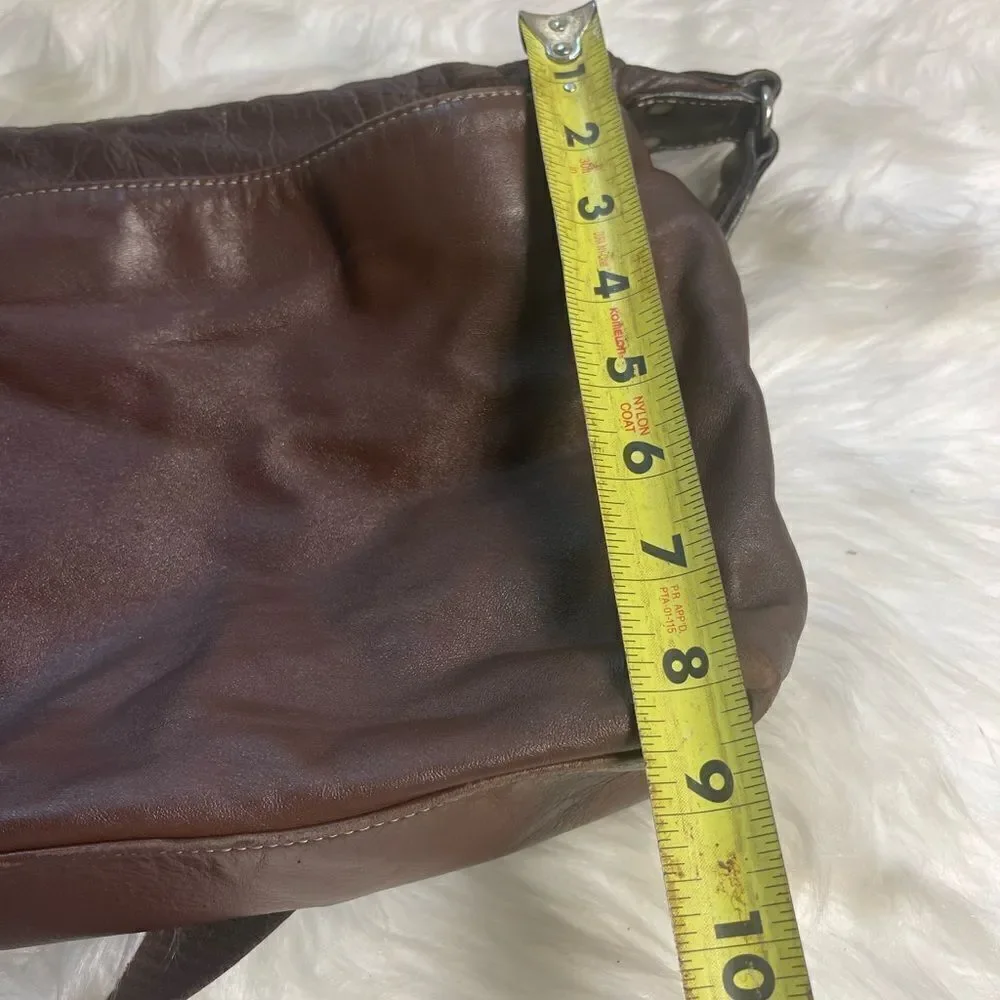 Vintage Toyooka Handmade craftsman made in Japan distressed Brown leather bag